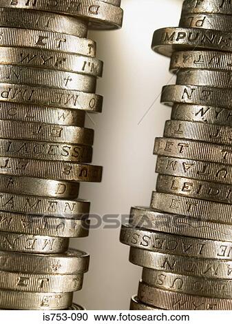 Piles of pound coins View Large Photo Image Stock Image - Piles of pound coins. Fotosearch
