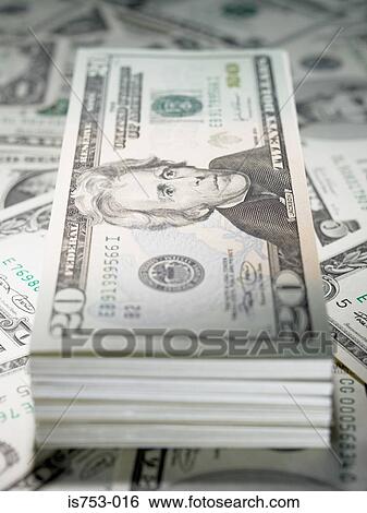 Stack of twenty dollar notes View Large Photo Image Stock Photograph - Stack of twenty dollar notes. Fotosearch