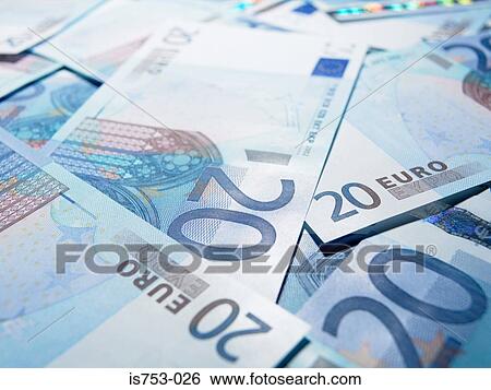 Twenty euro notes View Large Photo Image Stock Photograph - Twenty euro notes. Fotosearch