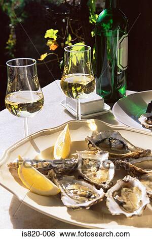 A plate of oysters View Large Photo Image Stock Photo - A plate of oysters. Fotosearch