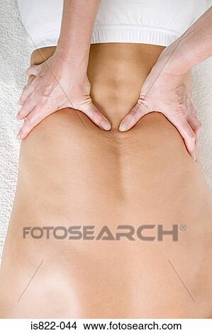Picture - Man having a massage. Fotosearch