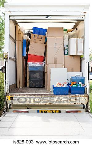 Boxes in a removal van View Large Photo Image Stock Image - Boxes in a removal van. Fotosearch