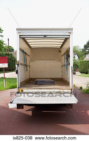 Empty removal van View Large Photo Image Stock Photo - Empty removal van. Fotosearch