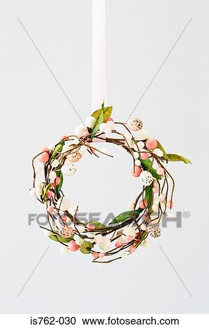 Stock Image - Easter wreath. Fotosearch