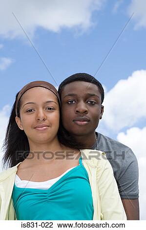 Stock Image - Teenage couple. Fotosearch