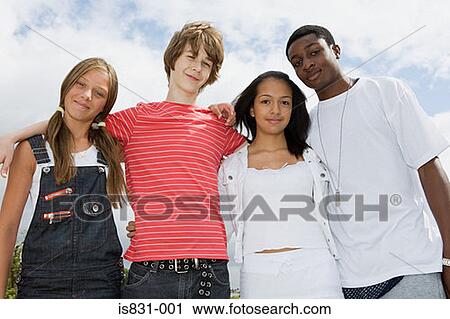 Teenage friends View Large Photo Image Stock Image - Teenage friends. Fotosearch
