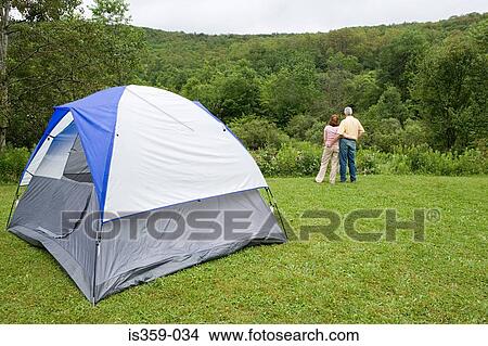 Mature couple camping View Large Photo Image Picture - Mature couple camping. Fotosearch