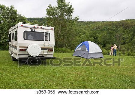 Mature couple camping View Large Photo Image Stock Photography - Mature couple camping. Fotosearch
