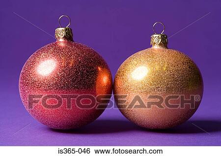 Two baubles View Large Photo Image Stock Photograph - Two baubles. Fotosearch