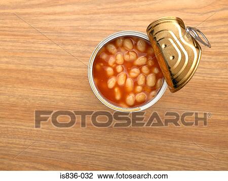Open tin of baked beans View Large Photo Image Stock Image - Open tin of baked beans. Fotosearch