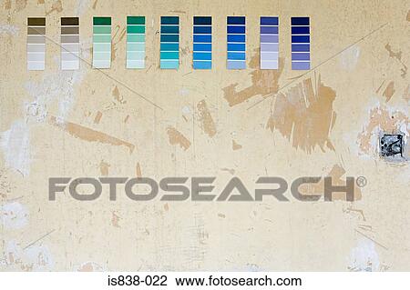 Colour charts on a wall View Large Photo Image Stock Image - Colour charts on a wall. Fotosearch