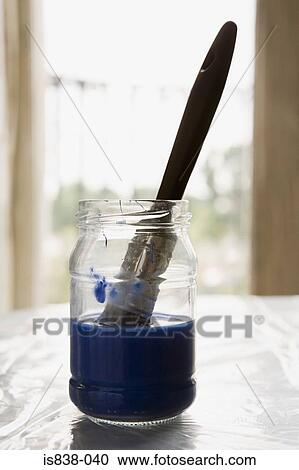 Paintbrush in a jar View Large Photo Image Stock Image - Paintbrush in a jar. Fotosearch