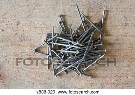 Stock Photo - Pile of nails. Fotosearch