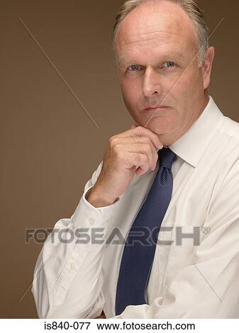 Businessman thinking View Large Photo Image Stock Photo - Businessman thinking. Fotosearch