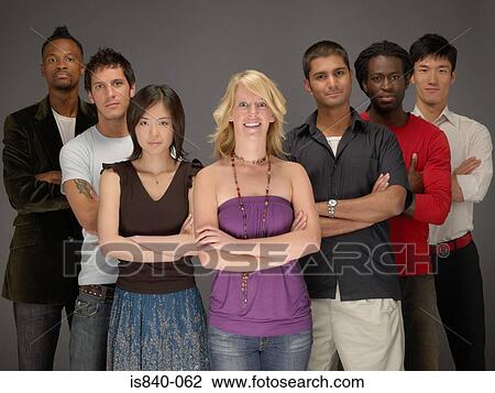 Stock Image - Group portrait. Fotosearch