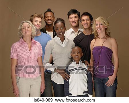 Stock Photo - Group portrait. Fotosearch