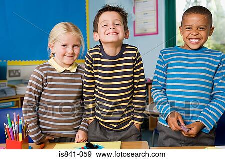 Mischievous primary school students View Large Photo Image Stock Photo - Mischievous primary school students. Fotosearch