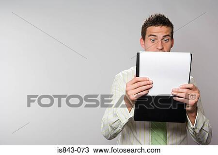 Stock Image - Shocked businessman. Fotosearch