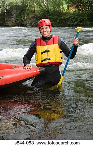 Male kayaker View Large Photo Image Stock Image - Male kayaker. Fotosearch