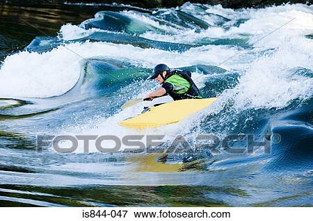 Male kayaker View Large Photo Image Stock Photo - Male kayaker. Fotosearch