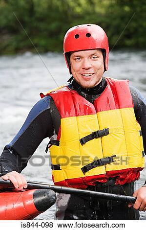 Male kayaker View Large Photo Image Stock Photo - Male kayaker. Fotosearch