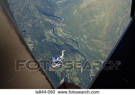 Two parachutists View Large Photo Image Stock Image - Two parachutists. Fotosearch