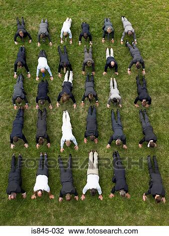 Businessmen exercising View Large Photo Image Stock Image - Businessmen exercising. Fotosearch