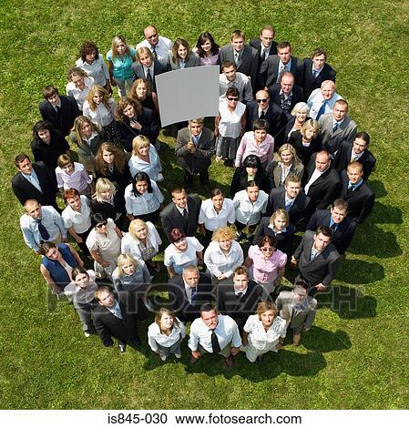Stock Image - Businesspeople protesting. Fotosearch
