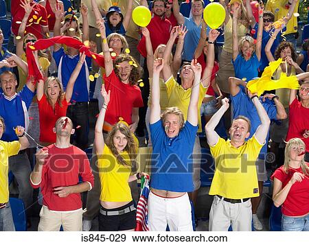 Crowd cheering View Large Photo Image Stock Photo - Crowd cheering. Fotosearch