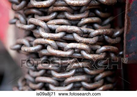 Close up of industrial chains View Large Photo Image Stock Image - Close up of industrial chains. Fotosearch