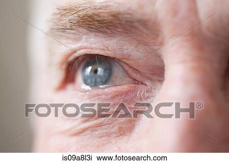 Senior man's eye, close up View Large Photo Image Stock Image - Senior man's eye, close up. Fotosearch