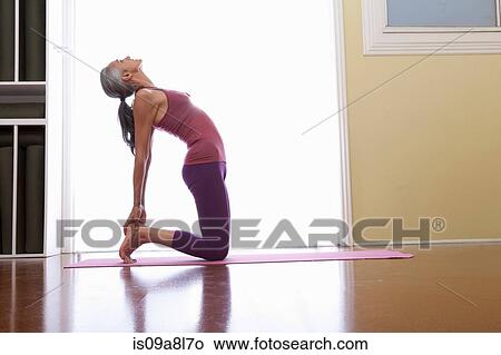 Woman stretching backwards View Large Photo Image Picture - Woman stretching backwards. Fotosearch