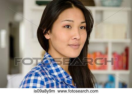 Picture - Close up portrait of woman. Fotosearch