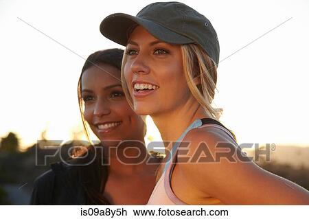 Women looking into the distance View Large Photo Image Stock Image - Women looking into the distance. Fotosearch