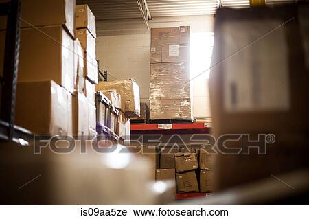 Cardboard boxes stored in warehouse View Large Photo Image Stock Image - Cardboard boxes stored in warehouse. Fotosearch