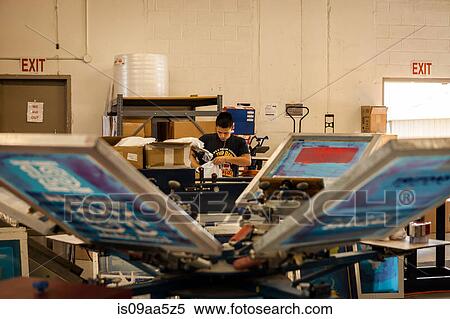 Frames drying in screen printing workshop View Large Photo Image Stock Photography - Frames drying in screen printing workshop. Fotosearch