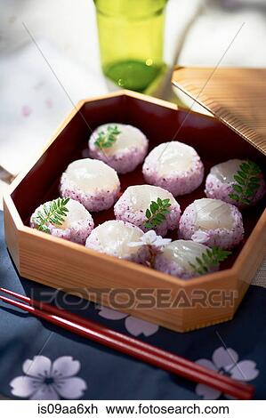 Fresh Japanese cuisine served in Bento box View Large Photo Image Stock Image - Fresh Japanese cuisine served in Bento box. Fotosearch