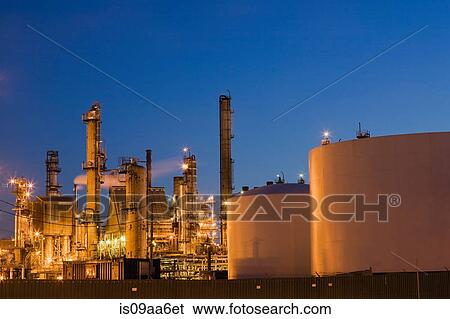 Gas and oil refinery in Montreal, Quebec, Canada View Large Photo Image Stock Photograph - Gas and oil refinery in Montreal, Quebec, Canada. Fotosearch