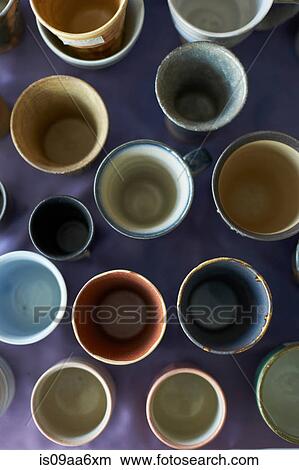 Large group of traditional Japanese ceramics, overhead view View Large Photo Image Picture - Large group of traditional Japanese ceramics, overhead view. Fotosearch