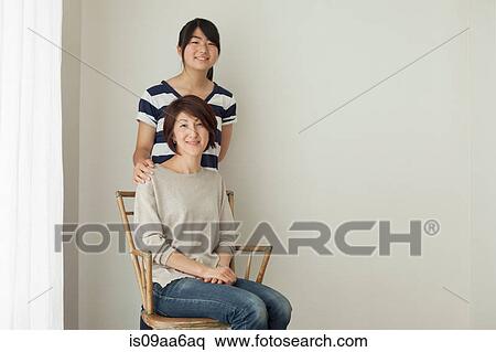 Mother and teenage daughter, portrait View Large Photo Image Stock Photography - Mother and teenage daughter, portrait. Fotosearch