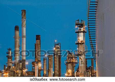 Refinery smokestacks, Montreal, Quebec, Canada View Large Photo Image Stock Photo - Refinery smokestacks, Montreal, Quebec, Canada. Fotosearch