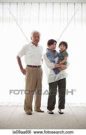 Three generation family, portrait View Large Photo Image Stock Image - Three generation family, portrait. Fotosearch
