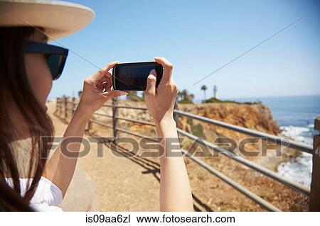 Young woman photographing view, Palos Verdes, California, USA View Large Photo Image Stock Image - Young woman photographing view, Palos Verdes, California, USA. Fotosearch