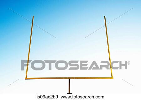 American football goal against clear blue sky View Large Photo Image Stock Photo - American football goal against clear blue sky. Fotosearch