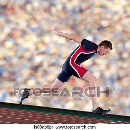 Athlete finishing race View Large Photo Image Stock Photography - Athlete finishing race. Fotosearch