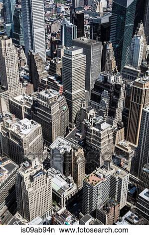 Close up aerial view of New York, New York State, USA View Large Photo Image Picture - Close up aerial view of New York, New York State, USA. Fotosearch