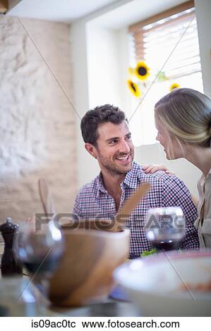 Couple at meal time View Large Photo Image Stock Image - Couple at meal time. Fotosearch