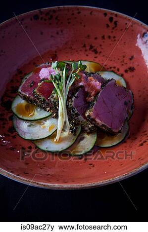 Hawaiian dish with cucumber and garnish View Large Photo Image Stock Photo - Hawaiian dish with cucumber and garnish. Fotosearch