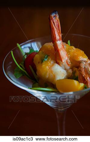 Prawn cocktail with cherry tomatoes View Large Photo Image Stock Image - Prawn cocktail with cherry tomatoes. Fotosearch