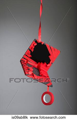 Red tape covering laptop View Large Photo Image Stock Image - Red tape covering laptop. Fotosearch
